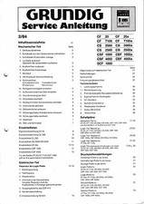 Service Manual Grundig CF 20,CF 7100,CB 2000,CB 2500,CBF 1000,CBF 4000,SCF 1000 