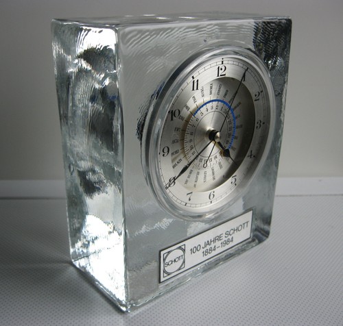 Schott glas weltzeituhr - schott,