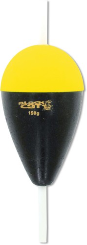 Black cat float - black, schwimmer