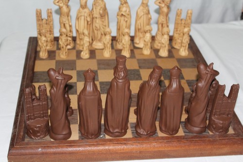 Antikes altes schachspiel - altes,