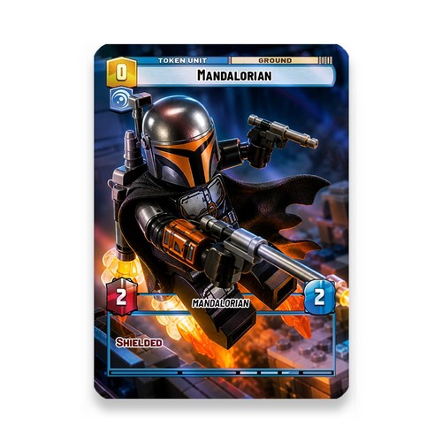 Lego mandalorian token - token, (star