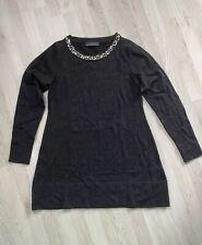 Pierre Claire Kaschmir Anthrazit Pullover Swarovski XL 