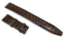 Uhrenarmband 18mm Original IWC Schaffhausen  Alligator Braun für Faltschließe