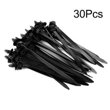 30pcs Clamp Clip Draht Schwarz