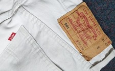 Levis 501 Herren 29 32 weiss hellgrau beige