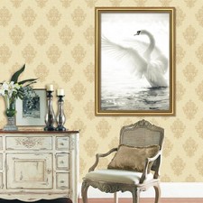3D Schwan Flügel 54 Gerahmt