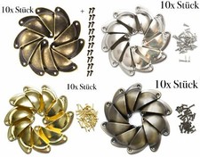 10 x Muschelgriff Metall 50mm