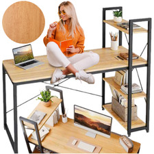 Schwarzer Loft-Computertisch