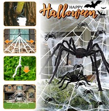 Riesen Spinne Halloween Tarantula Spinnennetz Plüsch Draussen Garten Party Deko