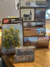 Modelleisenbahn H0 Faller Vollmer Preiser Zubehör Teils OVP Häuser Kirche OVP