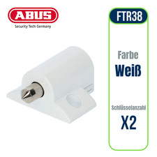 ABUS FTR38 Fenstersicherung Zusatzsicherung Gleichschließend Weiß