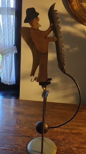 Vintage pendelfigur bauer mit - vintage,