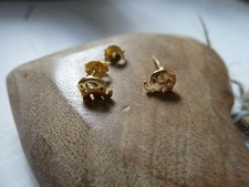 Ohrschmuck - Ohrstecker - ELEFANT - 925er Silber vergoldet - 2er Set - NEU