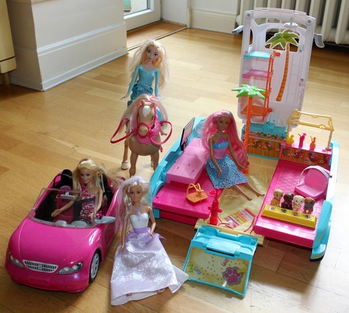 Barbie puppen cabrio - barbie, +