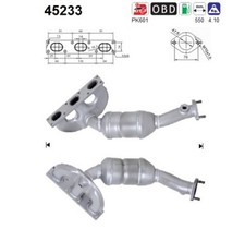 Katalysator AS 45233 für X5 BMW 5er E39 Touring 7er E65 E66 E67 E53 520 525 530