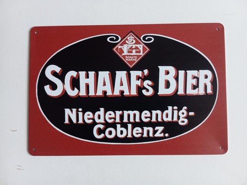 Blechschild brauerei schaaf - brauerei, schaaf´s