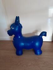 Rodeo Hüpfpferd Reiten Kinder Spielzeug Bewegung Rody Blau