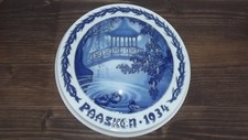 SELTENER ALTER WANDTELLER "PAASKEN" (OSTERN) 1934 VON BING&GRÖNDAHL #7030
