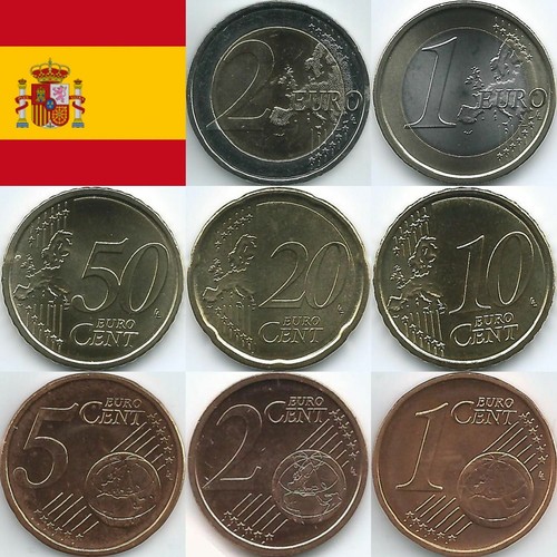 Spanien euromünzen von 1999 - euromünzen,