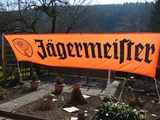 JÄGERMEISTER FAHNE BANNER  ROT-SCHWARZ-  300 x 0,80 m TOP  SIEHE BILD 