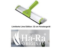 original Ha-Ra 32cm lime Fensterwischer Abzieher Fernsterreiniger viva Faser NEU
