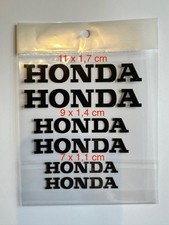 6x Honda Bremssattel Sticker Aufkleber hitzebeständig - schwarz