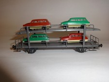 H0 Dahmer/ VEB Bernburg- Autotransportwagen -Espewe 4 x Skoda Kombi  Unikat !!!