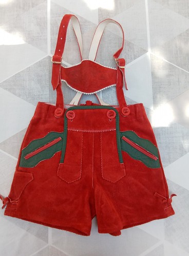 Kurze lederhose mit trägern - lederhose,