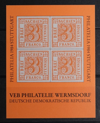 Ddr ausstellungs block 1984 - ddr,