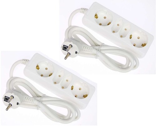 2er set mehrfachsteckdose - set, 2x