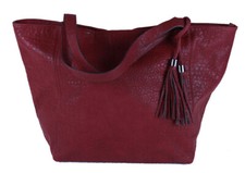 Damen Handtasche Shopper Tragetasche  weinrot New Bags 2382