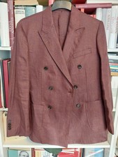 Ungetragen: Leinen-Sakko bordeaux | 100 % Leinen | Gr. 50 | NP 179,99 €