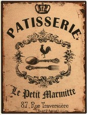 Deko Blechschild Patisserie