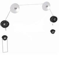 TV Wandhalterung 37-70" ultraflach, slim, Seilsystem Samsung LG Sharp Sony TCL