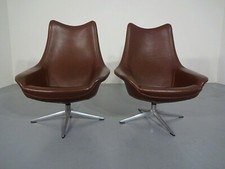 60s Sessel Ledersessel (1 von 2) H.W. Klein für Bramin Danish Modern 