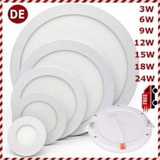 LED Panel Einbaustrahler Einbauleuchte Deckenleuchte Flach Rund Einbau Spot 230V