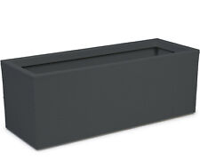 Balkonkasten mit Wasserspeicher Graphit Pflanzkübel rechteckig Blumentopf Balkon