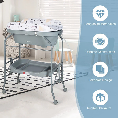 Baby wickeltisch mit - baby, badewanne