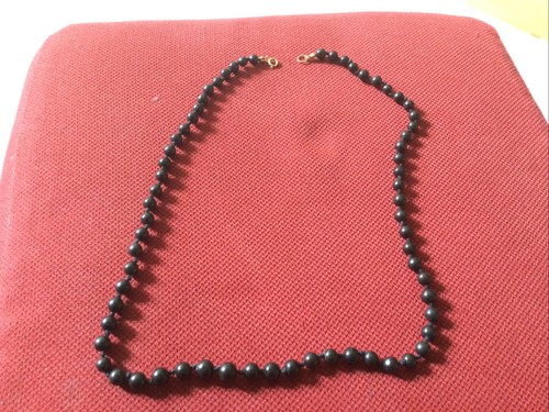 Perlenkette onyx 64cm - perlenkette,