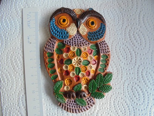 Kleines wandbild eule - wandbild,