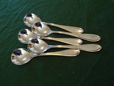 WMF Modell ANTWERPEN Gold Eislöffel / Dessertlöffel 5 Personen Cromargan TOP !