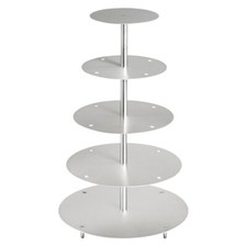 Aluminium Etagere Hochzeit 5 Etagen Alu Ø 20 25 30 35 40 *PROFIQUALITÄT*