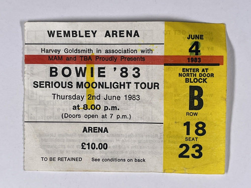 David Bowie Ticket Serious