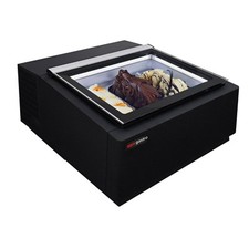 GGM Gastro Tisch-Eisvitrine - 670mm - Statisch - für 3x 5 Liter Eisbehälter -