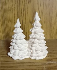 S-3152a - Schrühware - Keramik-Rohling  - Doppelbaum – 14 cm hoch