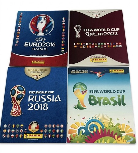 Panini sticker alben - 4x, sticker-alben