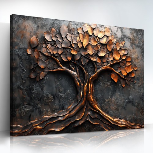 Leinwand bild baum abstrakt - bild,