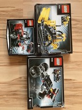 LEGO Technik Paket- 9391, 8066, 8065- Raupenkran, Geländewagen, Mini-Kipplaster