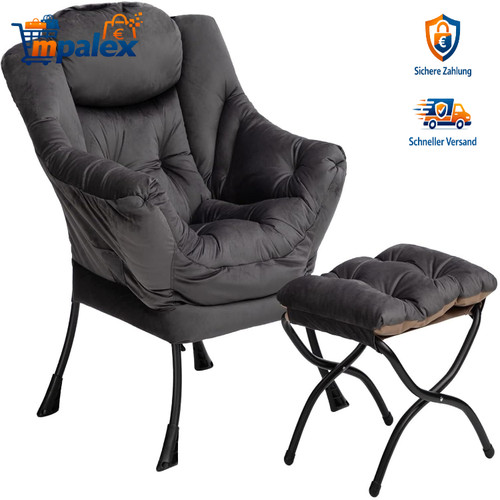 Ohrensessel mit hocker - mit,
