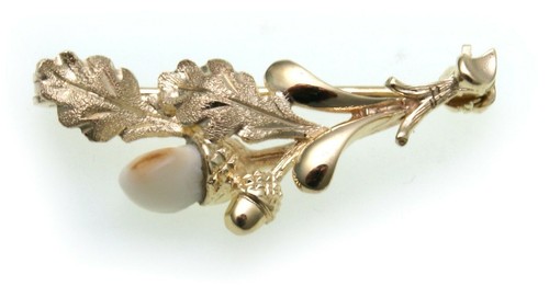 Grandel brosche echt gold - brosche,